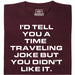 A Joke About Time Travel - Main view T-Shirt Dark Red