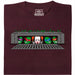 IT vs. Turtles - Vista principal Camiseta Rojo Oscuro