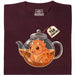 Tea-Ceratops - Hoofdweergave T-Shirt Donkerrood