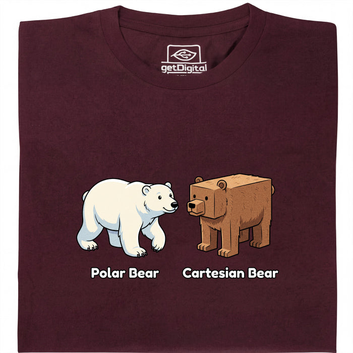Cartesian Bear - Main view T-Shirt Dark Red