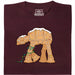 Galleta Tropezadora - Caminante de Jengibre en Guirnalda - Vista Principal Camiseta Rojo Oscuro