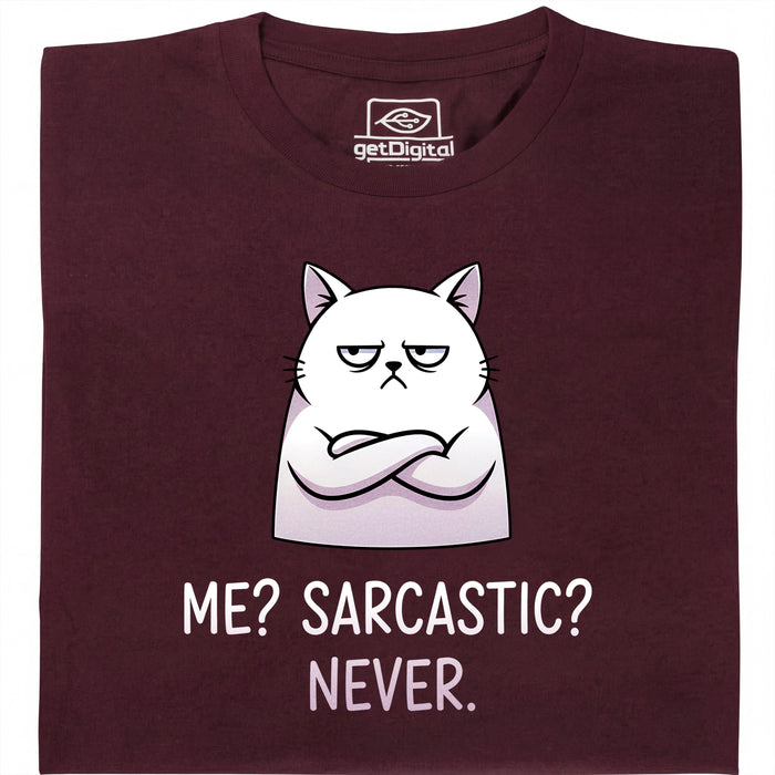 Definitely not sarcasm - Hoofdweergave T-Shirt Donkerrood