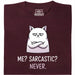 Definitely not sarcasm - Hoofdweergave T-Shirt Donkerrood