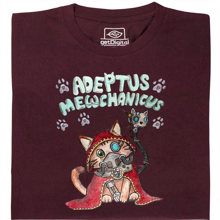 Adeptus Meowchanicus - Front view T-Shirt Dark Red
