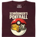 Schrödinger's Ball - Hoofdweergave T-Shirt Donkerrood