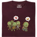 Zombie Vegetarian - Front view T-Shirt Dark Red