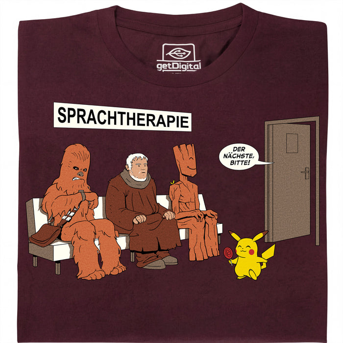 Logopedia - Vista principal Camiseta Rojo oscuro