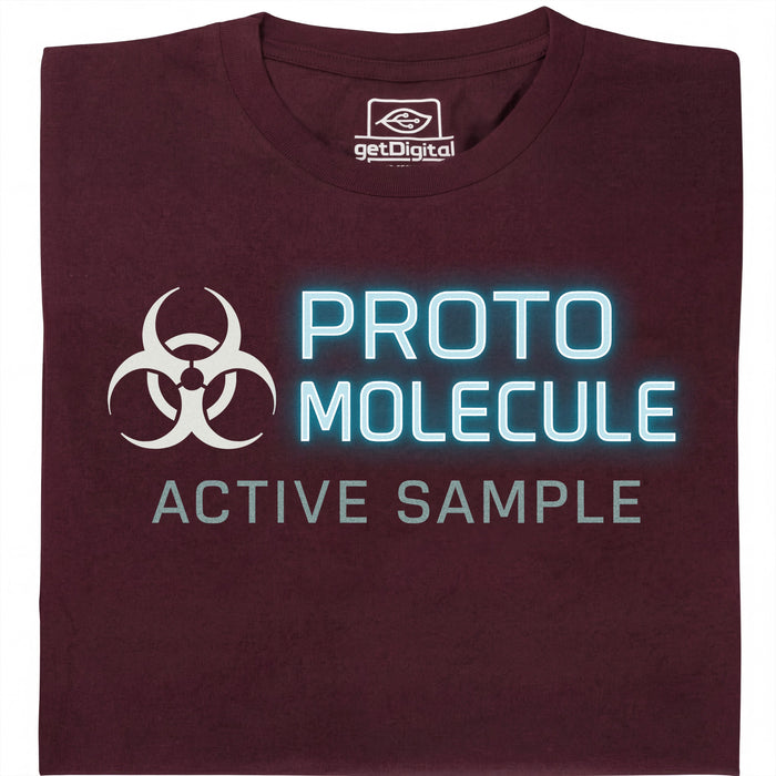 Protomolecule - Active Sample - Vista principal Camiseta Rojo oscuro