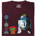My Neighbour R2D2 - Vista principal Camiseta Rojo Oscuro