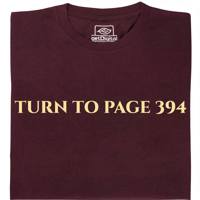 Turn To Page 394 - Visualizzazione principale T-Shirt Rosso Scuro