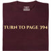 Turn To Page 394 - Visualizzazione principale T-Shirt Rosso Scuro