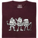 Ctrl Alt Del - La Banda Más Dura del Teclado - Vista Principal Camiseta Rojo Oscuro
