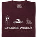 Choose Your Time Machine - Main view T-shirt Dark Red