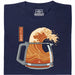The Great Brew - Vista frontale maglietta blu navy