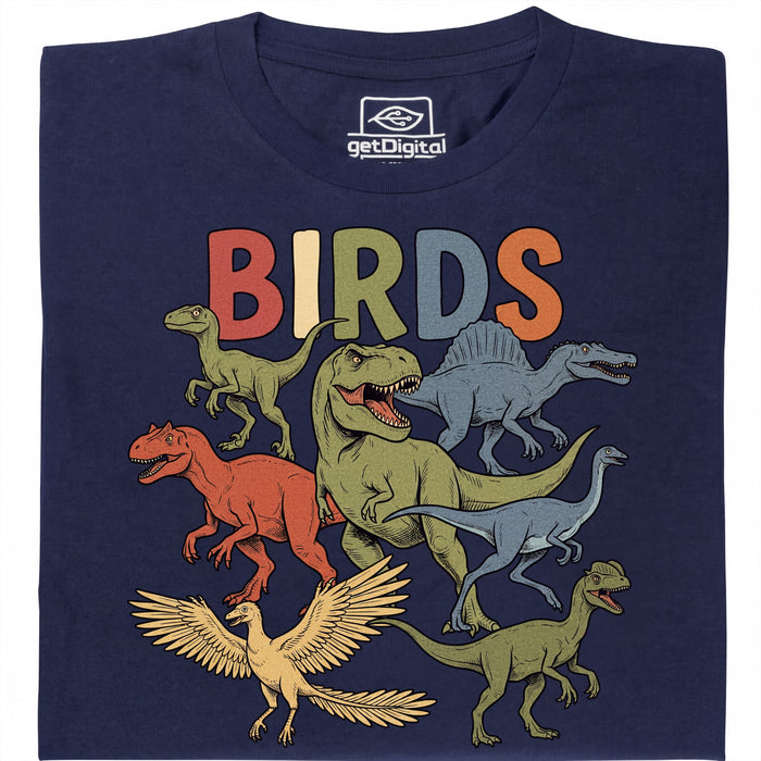 BIRDS - Front view T-Shirt Navy Blue