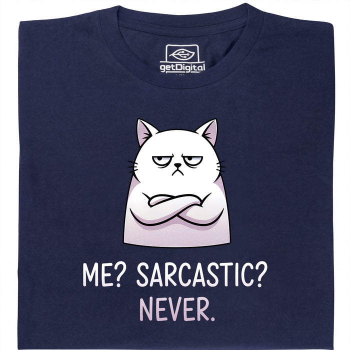 Definitely not sarcasm - Hoofdweergave T-Shirt Marineblauw