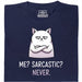 Definitely not sarcasm - Hoofdweergave T-Shirt Marineblauw