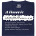 A Limerick - Poème mathématique avec équation - Vue principale T-shirt Bleu Marine