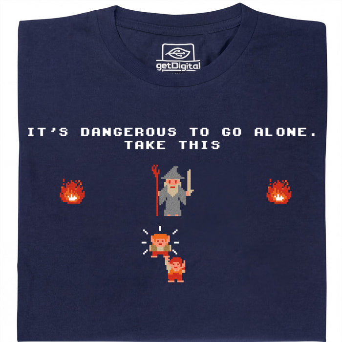 Take this Hobbit - Vista frontal Camiseta Azul Marino