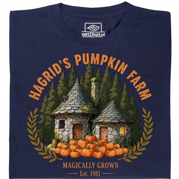 Magical Pumpkin Farm - Main view T-Shirt Navy Blue