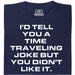 A Joke About Time Travel - Main view T-Shirt Navy Blue