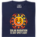 Solar Radiation Is Just Spicy Light - Vue principale T-shirt Bleu Marine