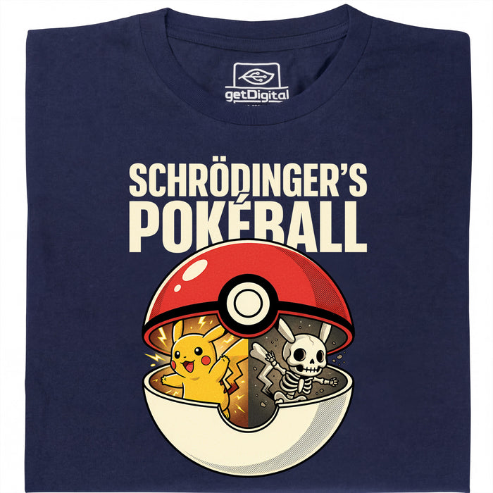 Schrödinger's Ball - Hoofdweergave T-Shirt Marineblauw
