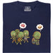 Zombie Vegetarian - Front view T-Shirt Navy Blue