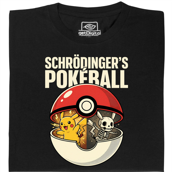 Schrödinger's Ball - Hoofdweergave T-Shirt Zwart