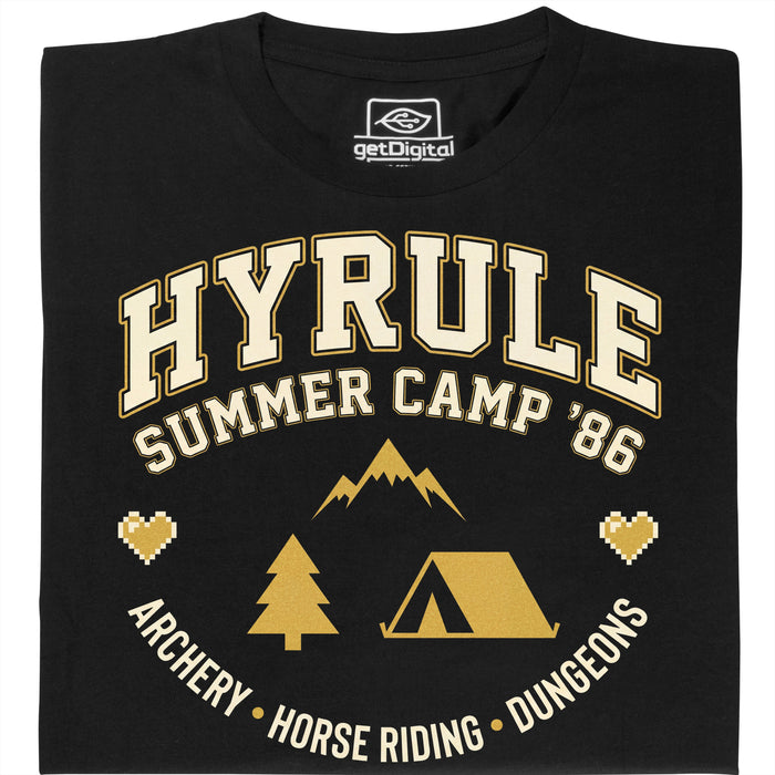 Hyrule Summer Camp - Hauptansicht T-Shirt Schwarz