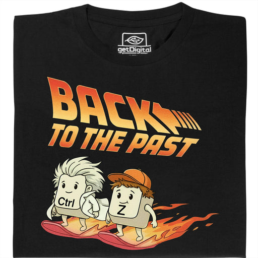 Back to the Past - Vue principale T-shirt Noir