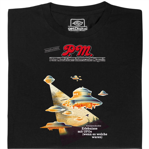 P.M. Rivista 6/1979 Incontri con Ufo - Vista principale T-Shirt Nero