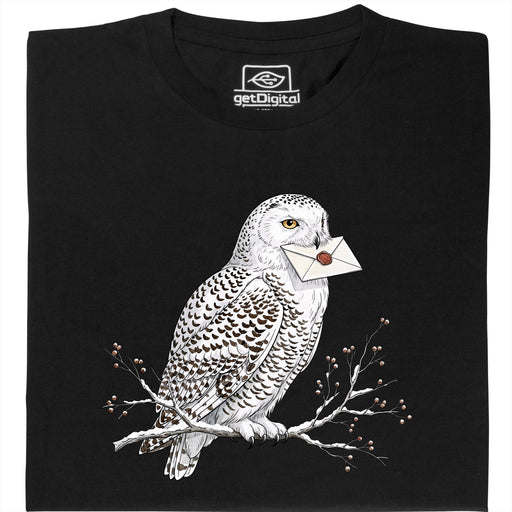 Owl Courier - Hauptansicht T-Shirt Schwarz