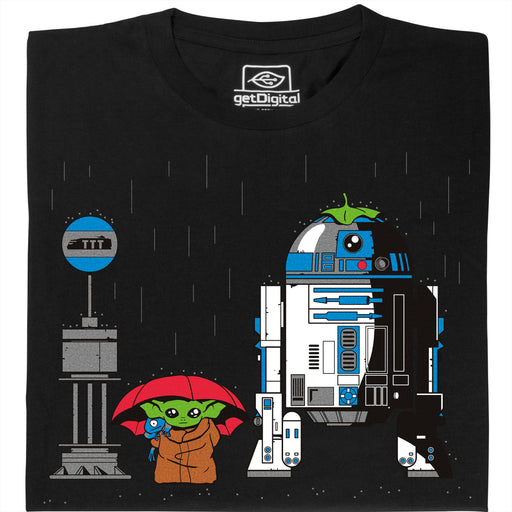 My Neighbour R2D2 - Vista principal Camiseta Negro
