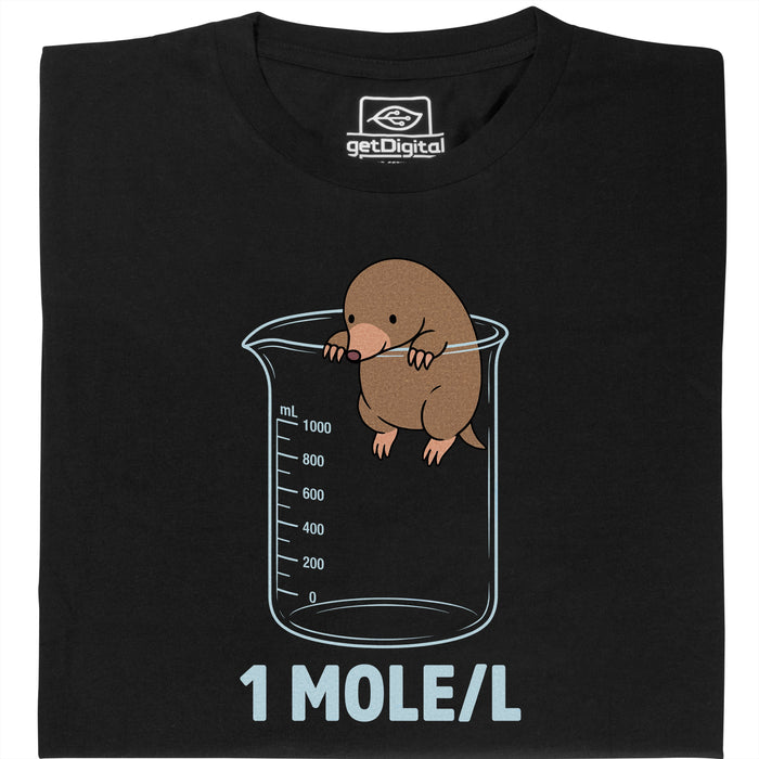 One Mole per Liter - Vue principale T-Shirt Noir