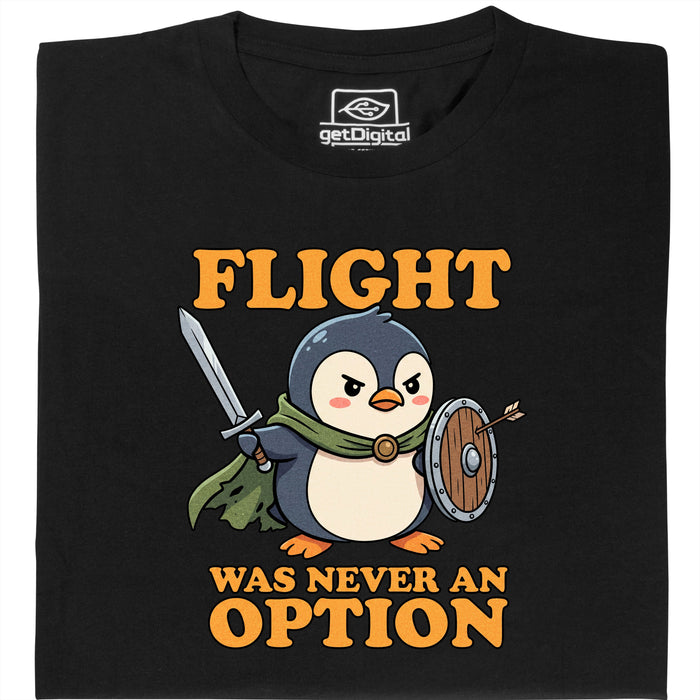 Pingouin Inébranlable - Vue principale T-Shirt Noir