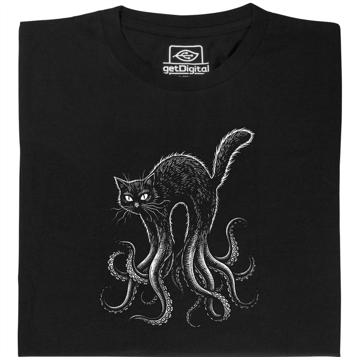 Cathulhu - Vue principale T-Shirt Noir