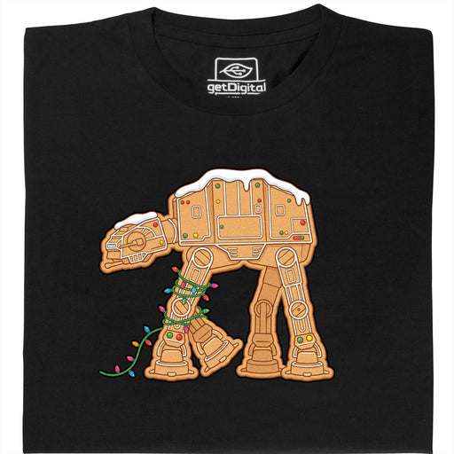 Struikelkoekje - Peperkoekaandrijver in Lichtslinger - Hoofdweergave T-Shirt Zwart