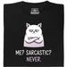 Definitely not sarcasm - Hoofdweergave T-Shirt Zwart