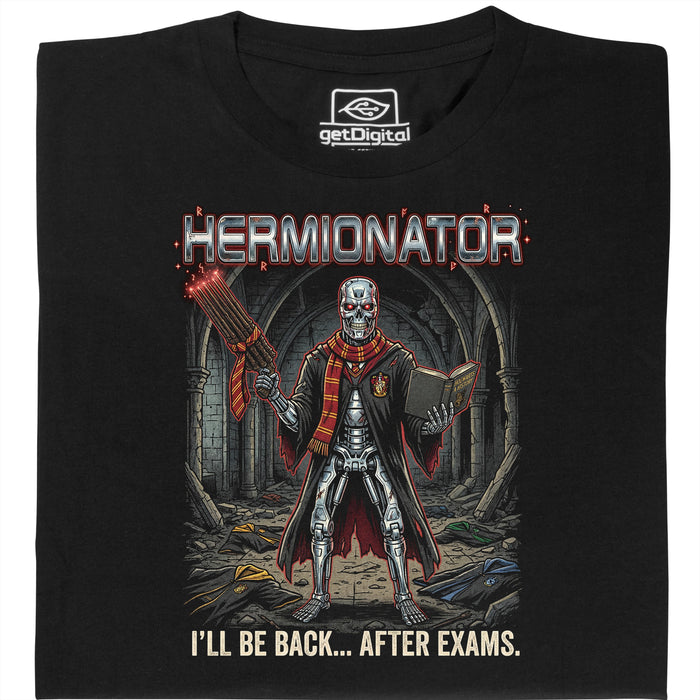 Hermionator - Hoofdaanzicht T-Shirt Zwart