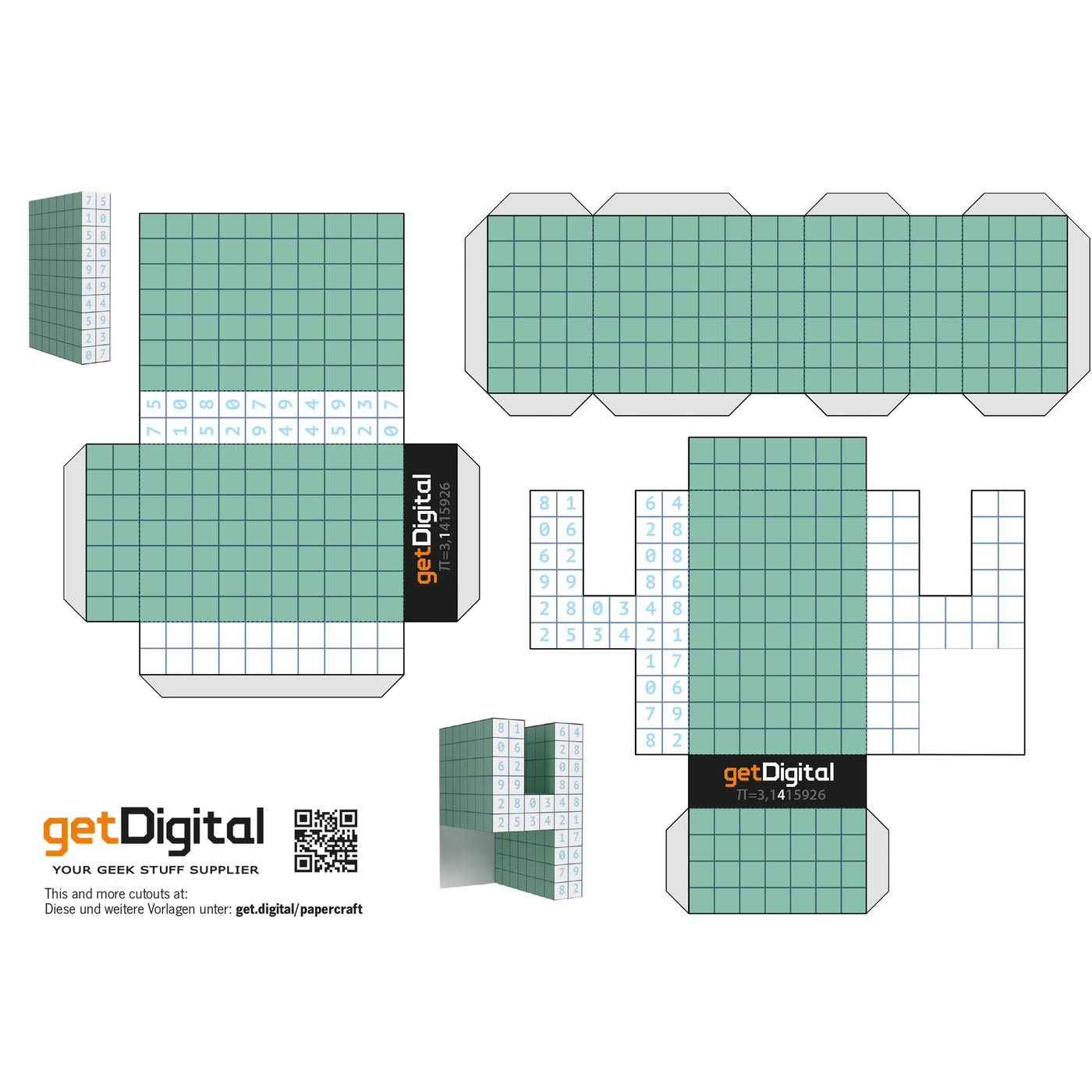 Pi Paper Pi Papercraft Pi-Percraft — getDigital