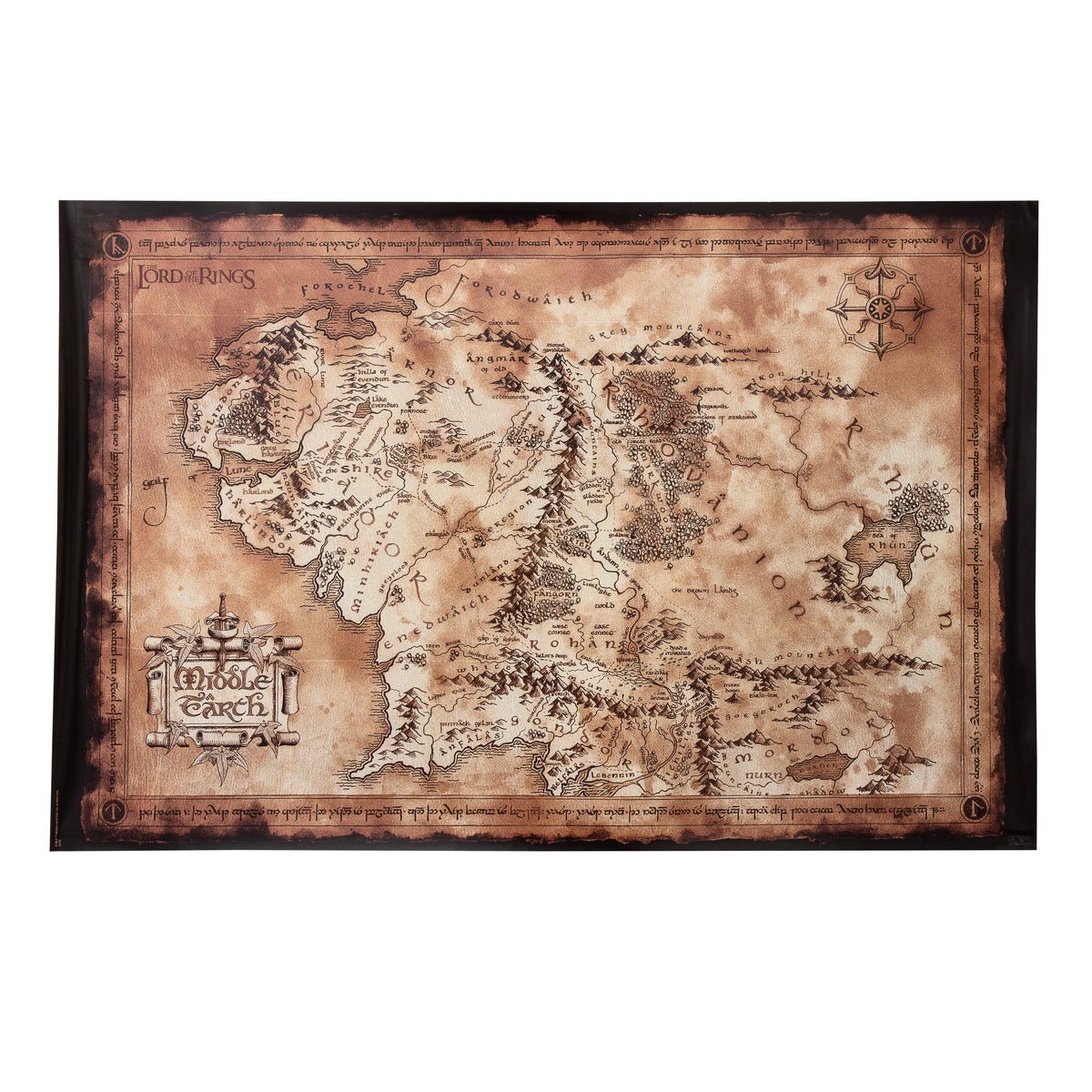 Der Herr der Ringe Poster - Karte von Mittelerde — getDigital