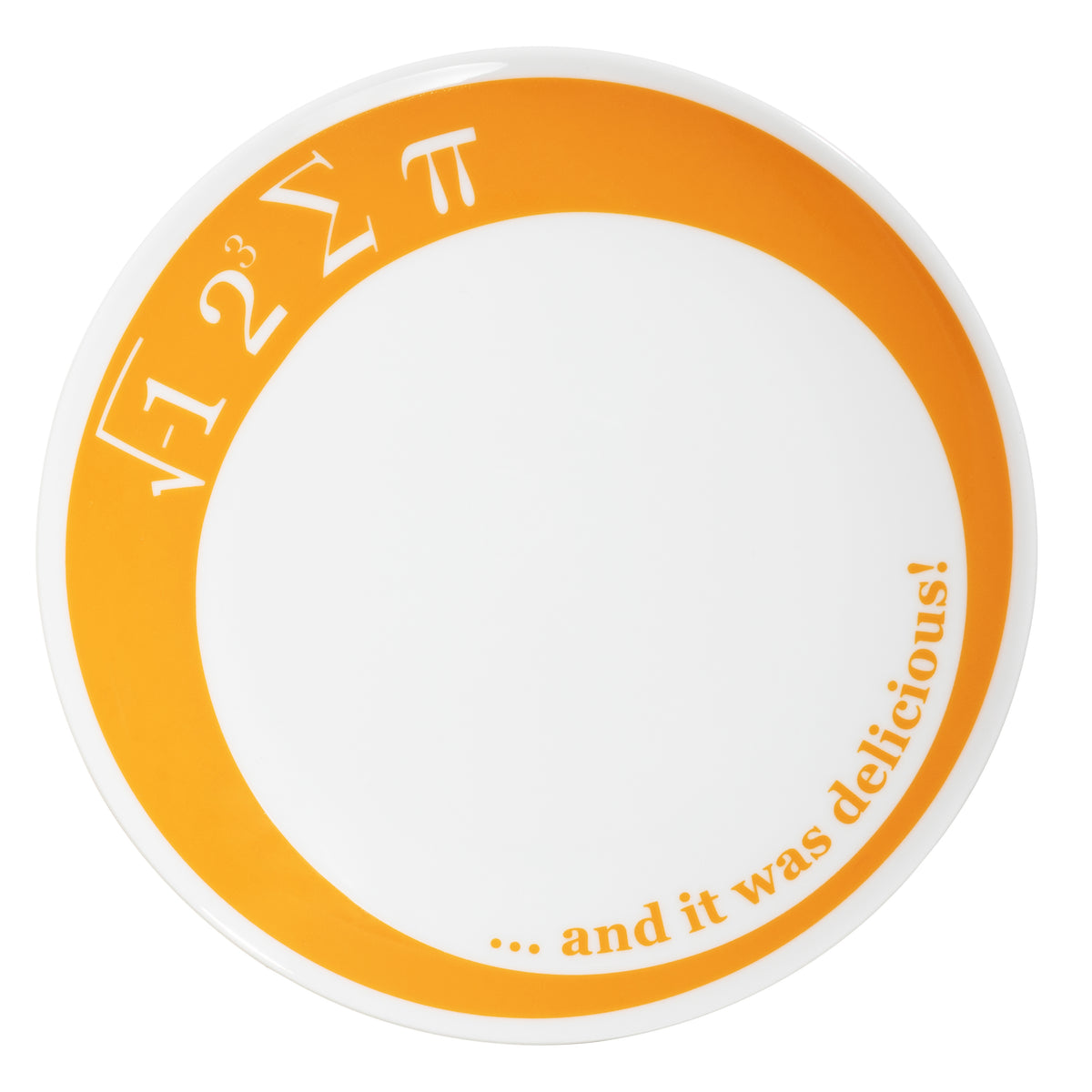 GetDigital Plate I Ate Some Pie And It Was Delicious - Funny Cake Plate For Nerds And Math Fans - Porcelain 19 Cm - View #5
