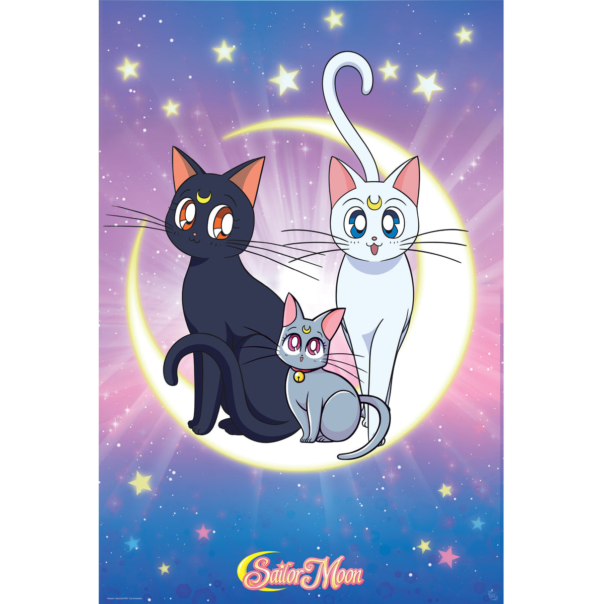 Sailor Moon Katzen: Luna, Artemis und Diana | getDigital