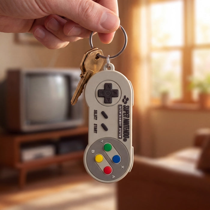 Schlüsselanhänger Super Nintendo Controller – Am Schlüsselbund