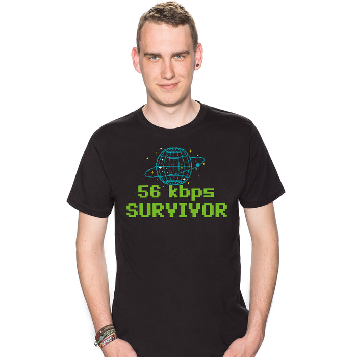 56kbps Survivor - T-shirt Man Colin