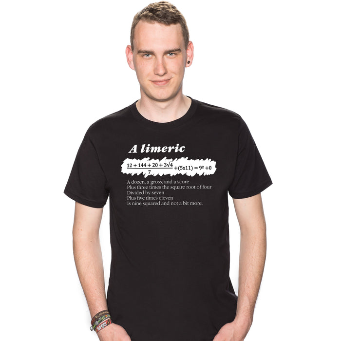 A Limerick - Poème mathématique avec équation - T-shirt Homme Colin