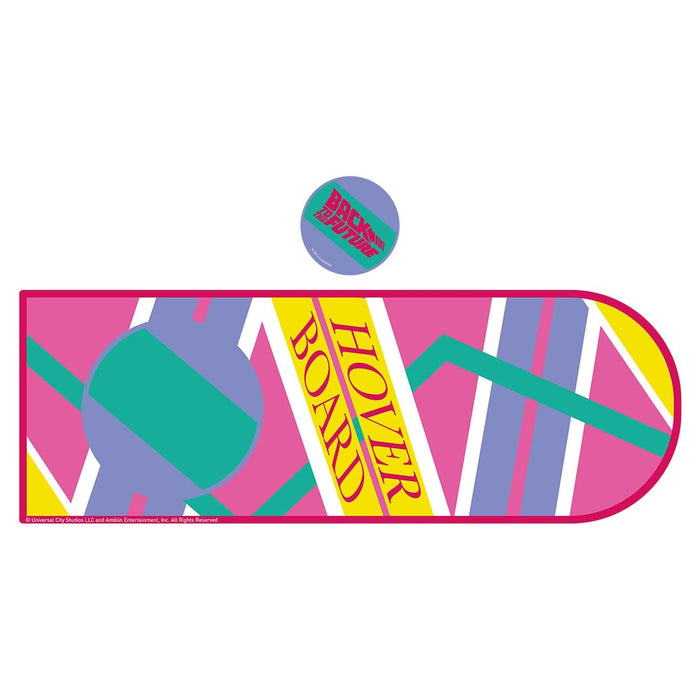 Set Tappetino da Scrivania XL &amp; Sottobicchiere Back to the Future Hoverboard