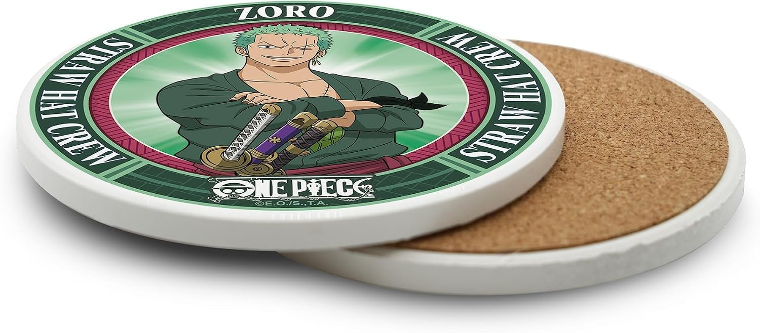 Posavasos Roronoa Zoro One Piece vista frontal