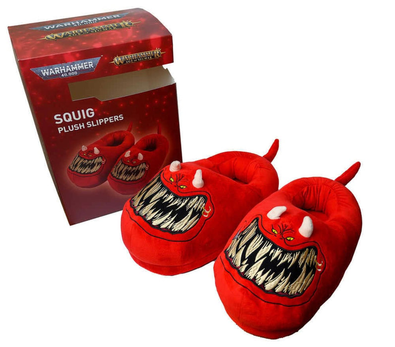 Warhammer 40.000 Pantofole di peluche Red Squig